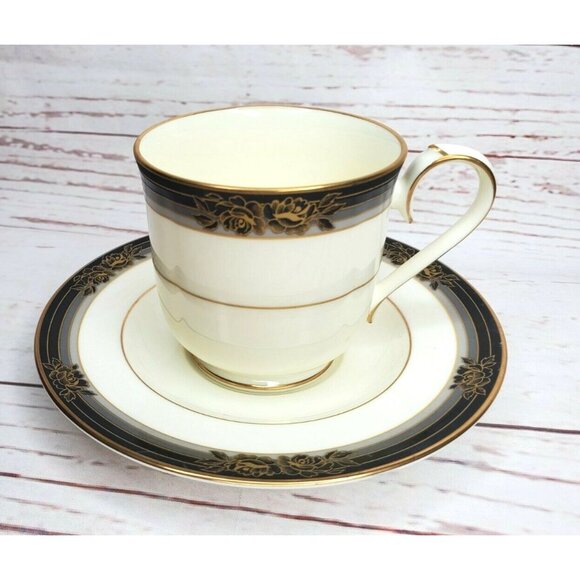 Vintage Noritake Spell Binder #9733 Teacup and Saucer Set - Mint Condition - Picture 2 of 12